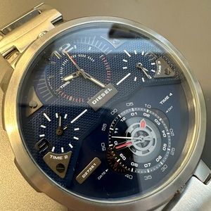 Diesel Stainless Steel Watch, Silver, DZ7361